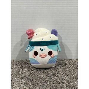 Plush Cuddle Barn Unisex Teal Excellent Mermaid Cow Boba Squishy